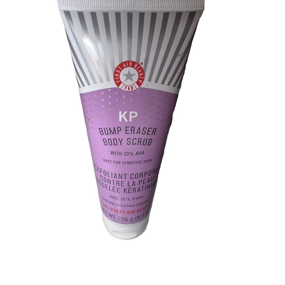 First Aid Beauty KP Bump Eraser Body Scrub & Skin Exfoliant 10% AHA 8oz/226g